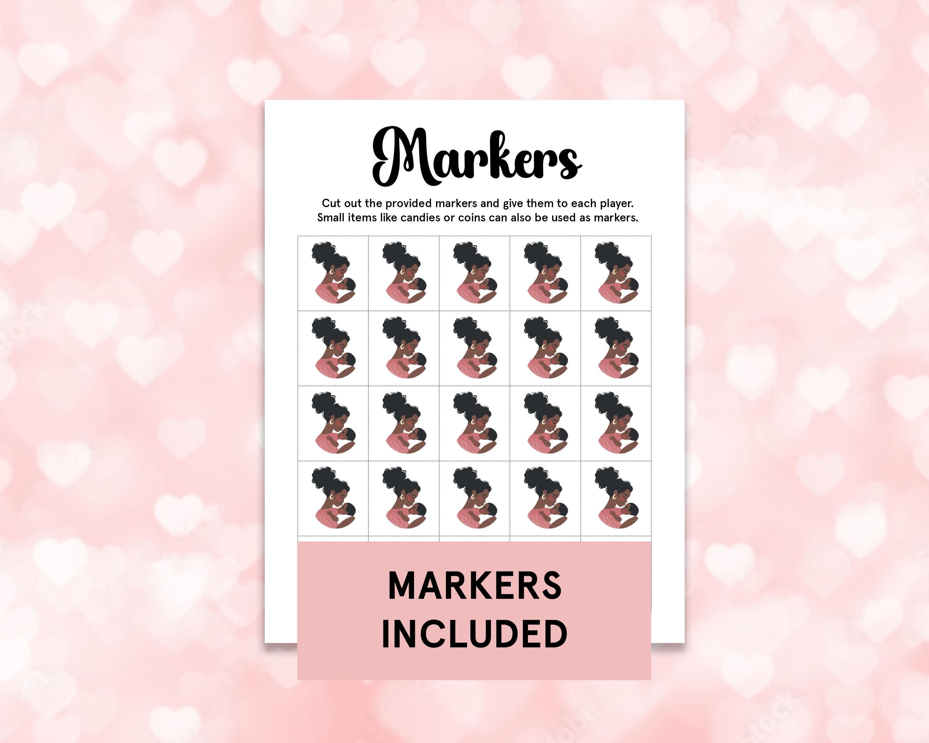 Black Mama Sayings Bingo, Black Mama Sayings Game, Black Baby