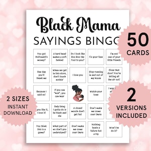 Black Mothers Bingo - Etsy
