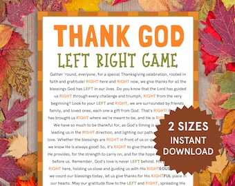 Thanksgiving Bible Left Right Game Thanksgiving Bible Games Christian Thanksgiving Games Church Thanksgiving Youth Group Gift Exchange Game