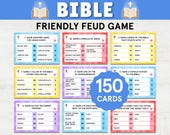 Bible Friendly Feud Bible Games Printables Church Games for Youth Group Games Womens Ministry Bible Trivia for Kids Christian Ice Breaker
