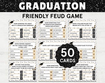 Graduation Friendly Feud Game: Class of 2025 Party (Digital Download)