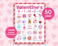 Valentine's Day Bingo Cards Valentines Games for Kids Valentine's Party Games Fun Valentines Printable Games Valentines Activities for Kids