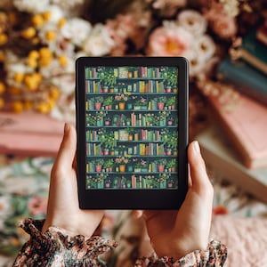 Pantalla de bloqueo de Kindle Pantalla de bloqueo de Kindle Colorsoft Papel pintado de Kindle Girlie de Paperwhite Protector de pantalla personalizado de Kindle En mi estantería de Kindle Era