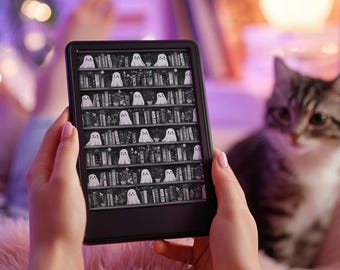 Kindle Lock Screen Halloween Kindle Screensaver Book Ghost Kindle Wallpaper Kindle Customized Lockscreen Kindle Paperwhite Custom Lockscreen