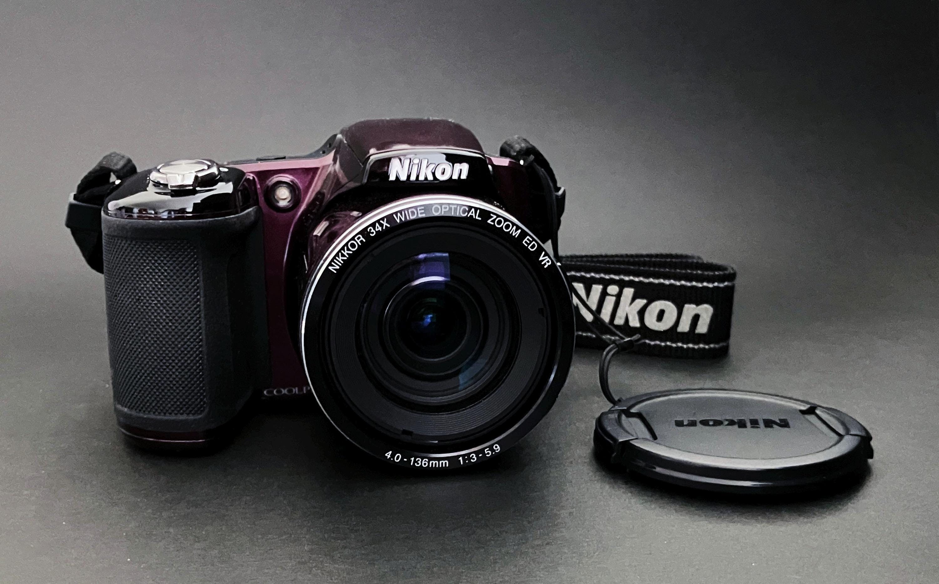 Nikon Coolpix L830 Bridge Digital Camera 16mp 34x Nikkor ED Glass Zoom Full 1080HD Video Plum Etsy UK