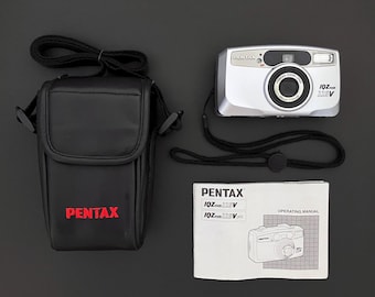 Pentax IQZoom 115V _ 35mm Film Point & Shoot Camera _ Exc.!