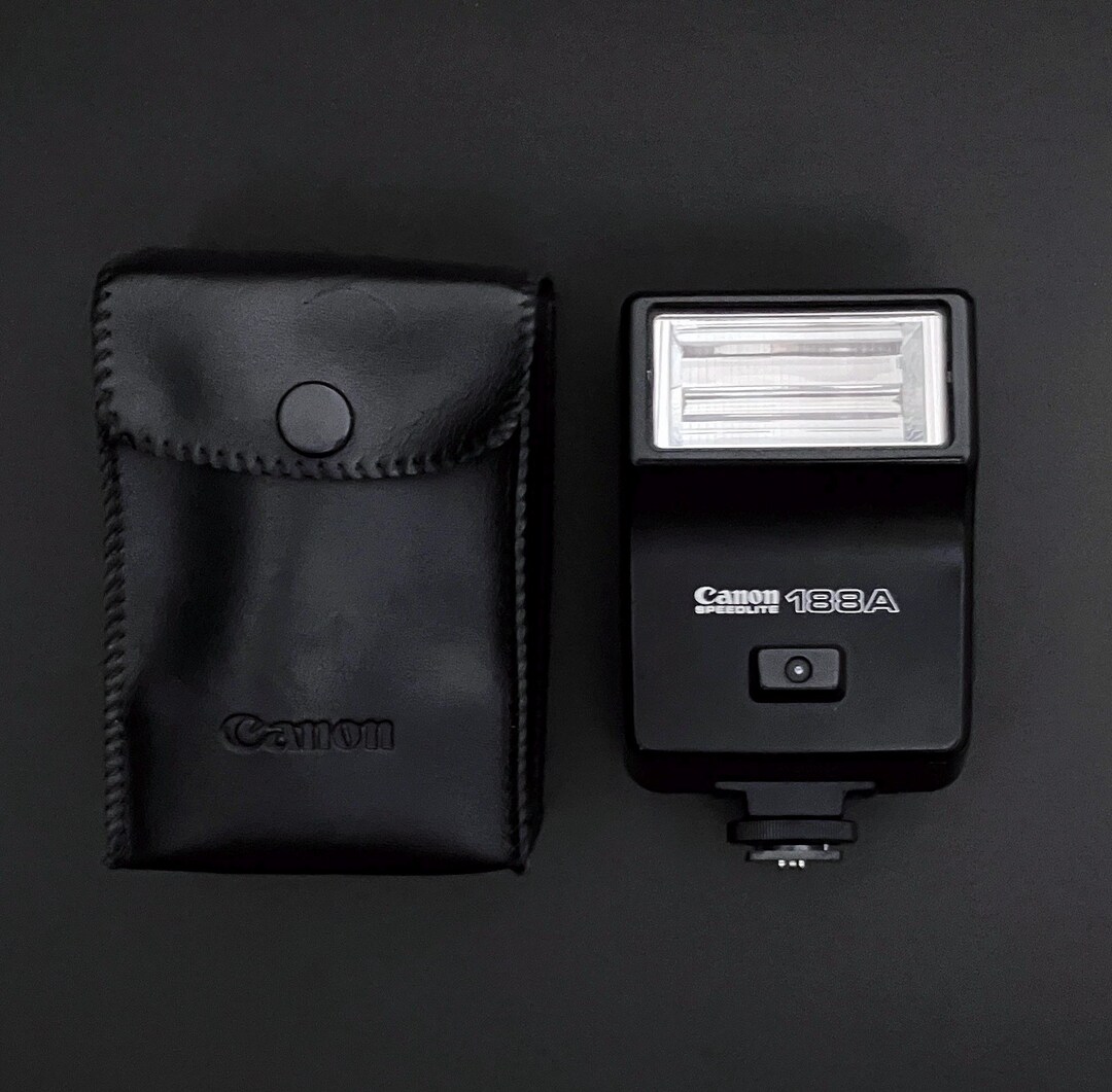 By188a Canon Speedlite 188A _ Dedicated Canon A-series (AE-1) Cameras Flash - Etsy