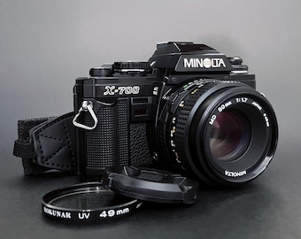 Minolta X700 MPS 35 mm SLR-Kamera mit Minolta MD 50 mm f:1,7 _ Super Zustand _ Neue Dichtungen _ Getestet!
