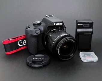 Canon EOS 4000D / T100 _ 18Mp DSLR w/ 18-55mm Zoom Lens