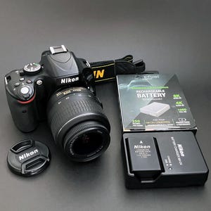 Nikon D5100 DSLR Digital Camera _ 16.2Mp _ w/ Nikkor AF-S 18-55mm f/3.5-5.6 ED _ 1080HD Video _ Vari-Angle Monitor