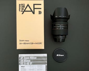Nikon 24-85mm f/2.8-4D (IF) Macro Lens - FX, Full Frame - w/ Hood & Filter
