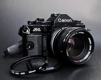 ヴィンテージ キヤノン A-1 プロフェッショナル 35 mm フィルムカメラ