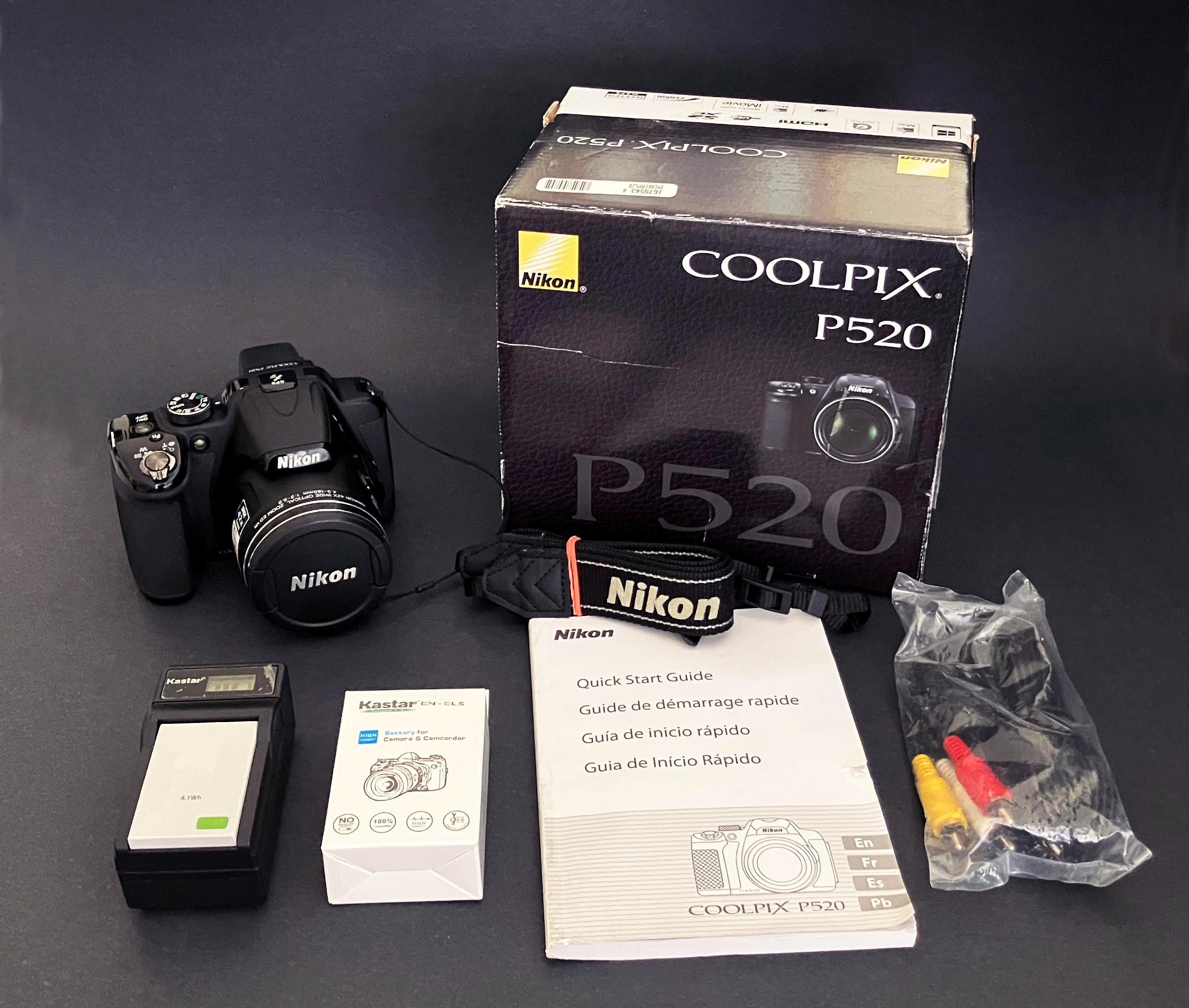 Nikon Coolpix p520（Nikon Coolpix P520 (Black) - CNET）