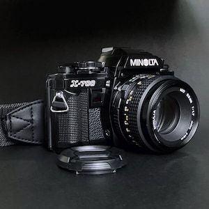 Minolta X700 MPS 35mm SLR Film Camera w/ Minolta MD 50mm f:1.7 _ New Seals _ Very Good.