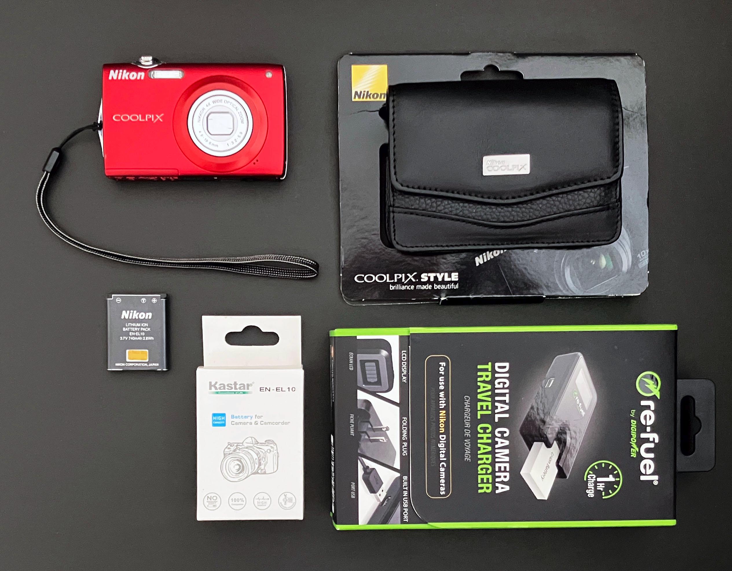Nikon Coolpix S205 Digital Point & Shoot Camera _ 12mp _ 4x Zoom _