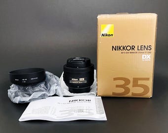Nikon Nikkor AF-S DX 35mm f:1.8G Prime Lens _ Mint!