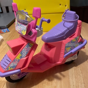 Vintage, 1989, Mattel, Barbie, Dolls House, Doll, Trike, Scooter, Moped, Vehicle, Toy, Collectible, Retro, Gift, Display, Gift