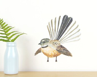 Fantail wall decal small