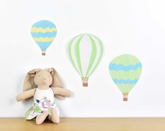 Hot air balloons wall decal medium