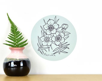 Mānuka flower tiny dot wall decal by Wirihana Design