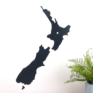 Wandsticker Neuseeland Landkarte Kreidetafel