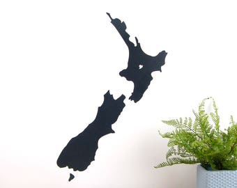 New Zealand map decal chalkboard – medium