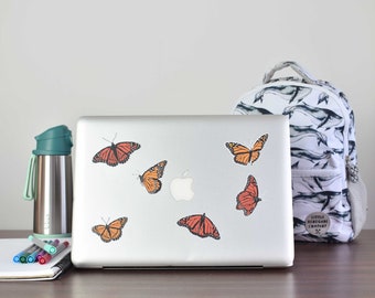 Monarch butterflies wall decal tiny