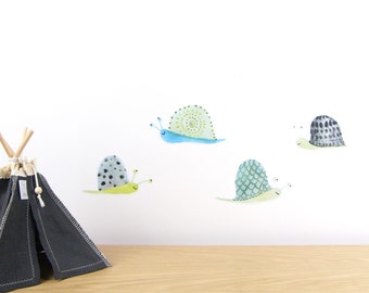 Snail wall decals small