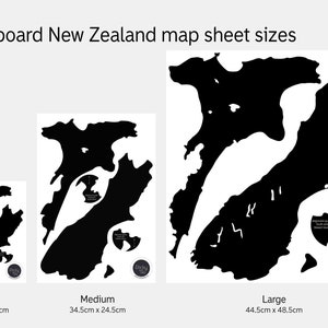 New Zealand map decal chalkboard medium image 9