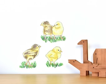 Chicks wall decal tiny