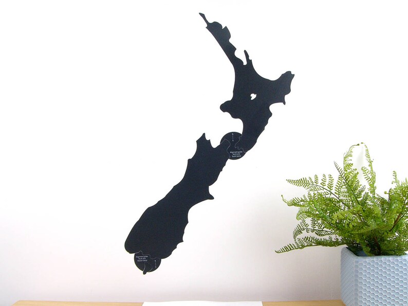 New Zealand map decal chalkboard medium image 8