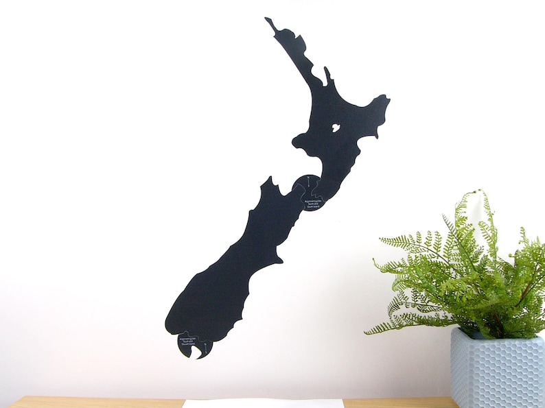 New Zealand map decal chalkboard medium image 7