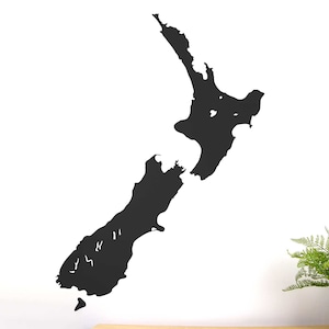 New Zealand map decal chalkboard – large