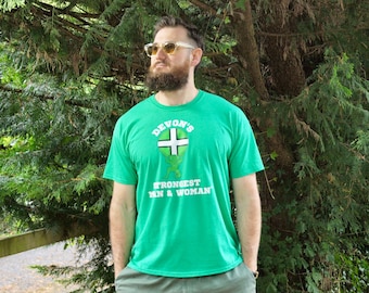 Mammoth Strength Club - Devon's Strongest Man & Woman Strongman T-Shirt in Green