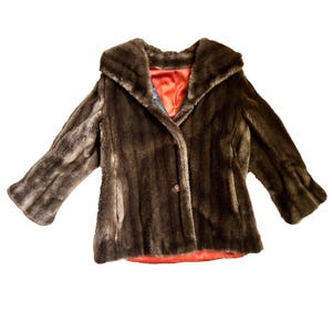 Vintage Faux Fur Coat- Made in England