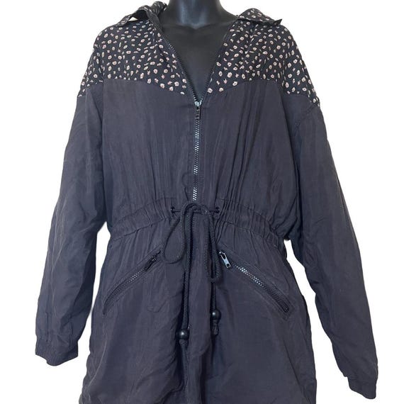 Floral Silk Drawstring Jacket - image 4