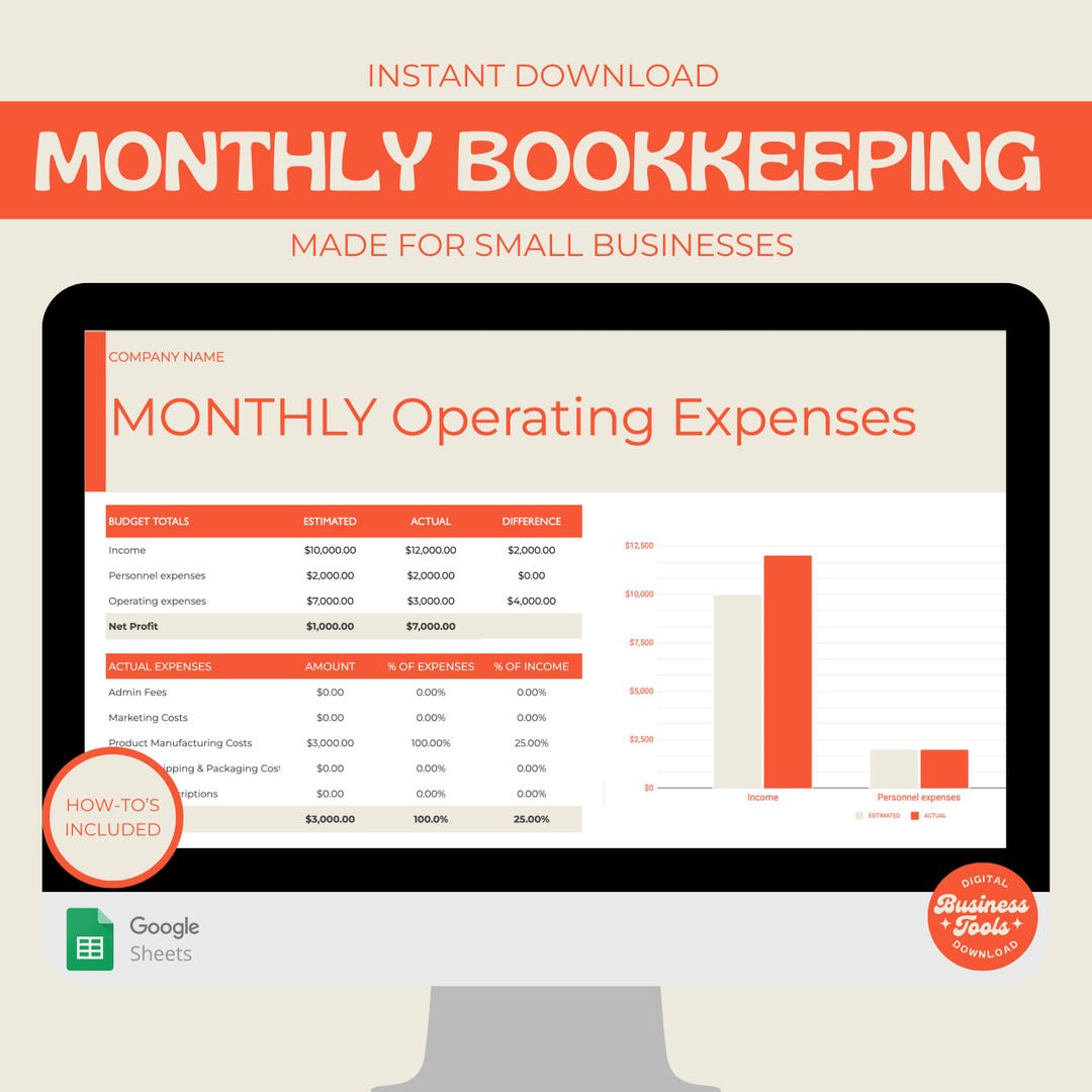 Small Business Expense Tracker Google Sheets Expenses Tracker