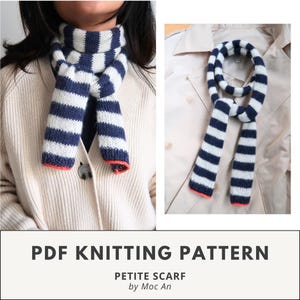 COPENHAGEN SCARF | Easy Knitting Pattern | Beginner-friendly | Head Scarf | English PDF Download
