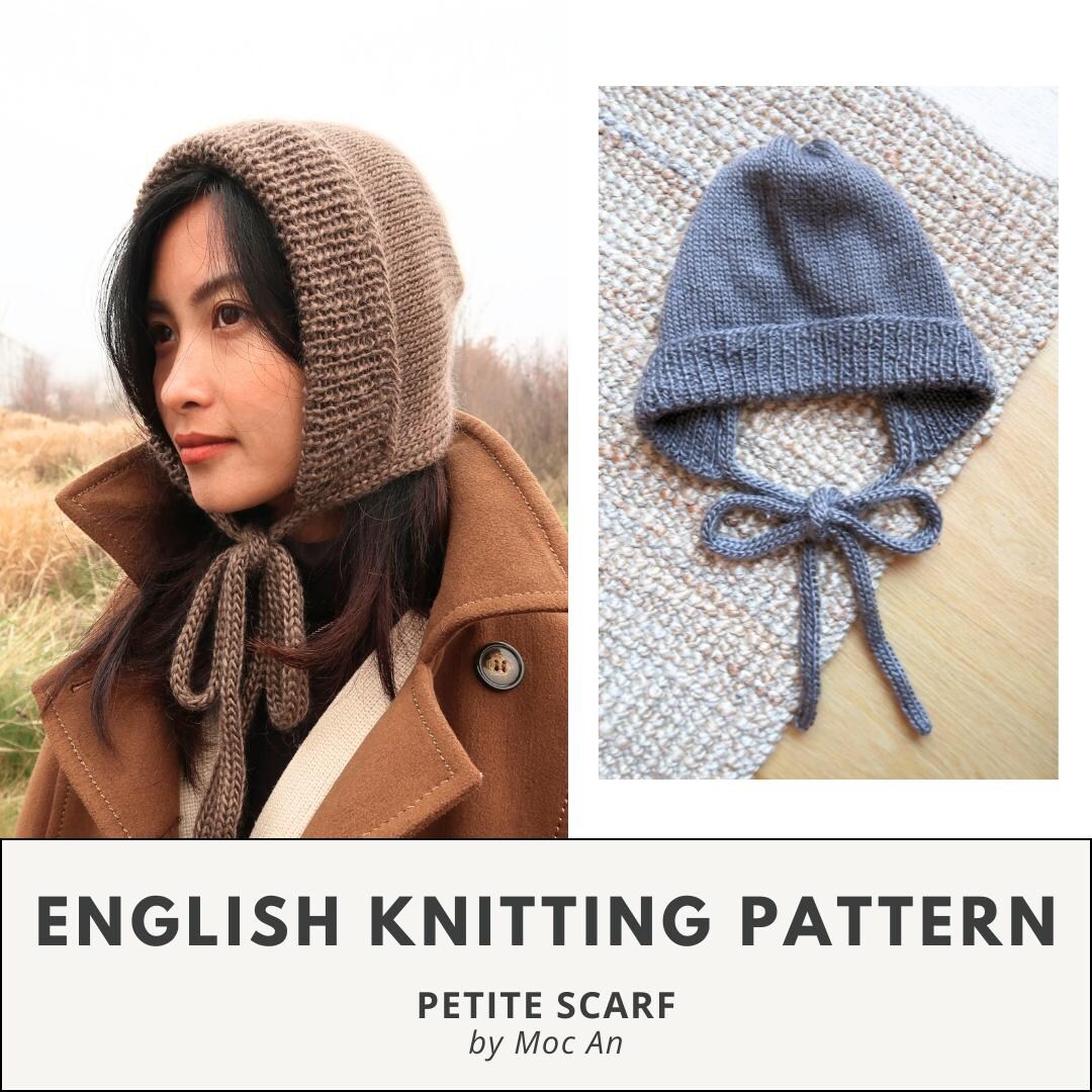 CLASSIC BALABONNET: Balabonnet Knitting Pattern, Easy Adult Bonnet