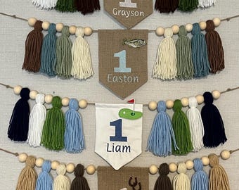 Personalized/Custom Baby Boy 1st Birthday Highchair Banner