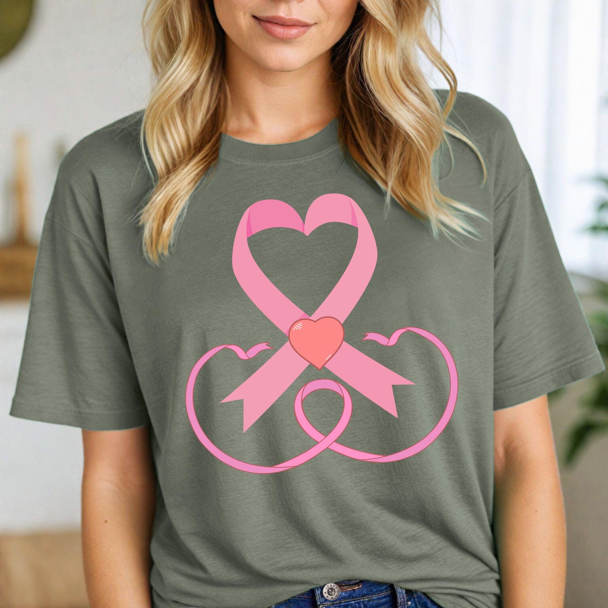 Octobre Rose Tee Shirt Femme Ruban Rose De Sensibilisation Au Cancer Du Sein D'Octobre T-Shirt Cancer Du Sein Octobre Rose T-Shirt Femmes T-Shirt à Manches Courtes Chic