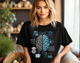 Data Analytics T-shirt, AI & Big Data Graphic Tee for Tech Enthusiasts, Perfect Gift for Data Lovers ,Ideal Birthday Gift for STEM Friends
