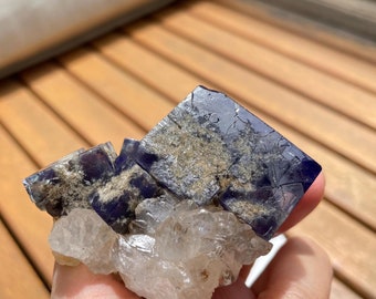 Diana Maria Mine UK Fluorite - Milky Way Poket - purple fluorite crystal cluster, daylight & UV reactive, raw fluorite, fluorite crystal