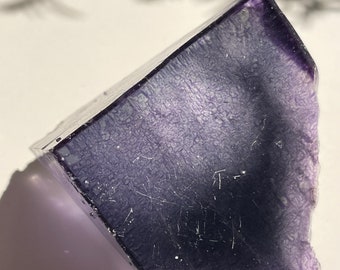 Huge Pyramid Purple Phantom YGX Fluorite with Amazing Cloud and Sparkly Presentation - Yaogangxian Mine, China | Complimentary glass stand