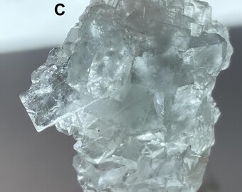 Crisp Minty Green Fluorite - Xianghualing Fluorite, minty green fluorite, clear cubic fluorite, druzy quartz dusting