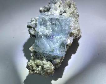YGX Fluorites with Arsenopyrite and mica, rainbow, purple phantom inclusions - Yaogangxian, ygx