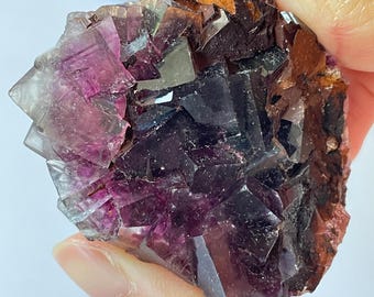 Amazing Purple Fluorite Specimen with Phantoms From Okorusu, Namibia - high quality and multiple layers of phantom