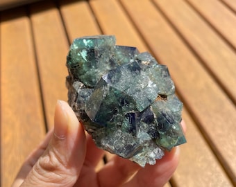 Diana Maria Mine UK Fluorite - Hidden Forest Pocket - Green fluorite crystal cluster, daylight & UV reactive, raw fluorite, fluorite crystal