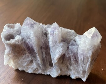 Rare Sugar Amethyst Cluster with Calcite from Solwezi, Zambia