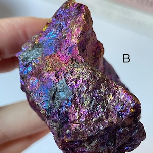 Iridescent Peacock Ore (Bornite) with Chalcopyrite "stone of happiness"